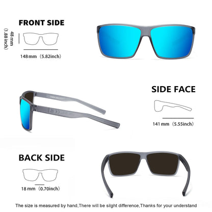 XL Z87 Polarized Safety Sport Sunglasses for Men Women Big Wide Heads TR90 Ultralight UV400 Oversized Outdoor Work Shades 8108