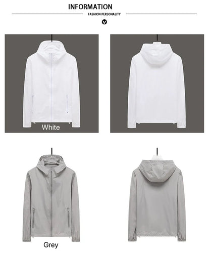 1pcs Breathable Ice Silk Hiking Jacket Outerwear Coat Camping Sun Protection Fishing Hunting Clothe Quick Dry Sunscreen Clothing