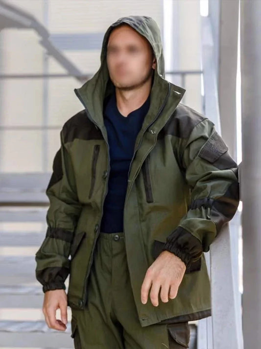 GORKA-5 Combat Suit Set SMTP E7 Outdoor Hunting Combat Suit for Russian Men's Jacket Combat Suit Hunting Work Uniform