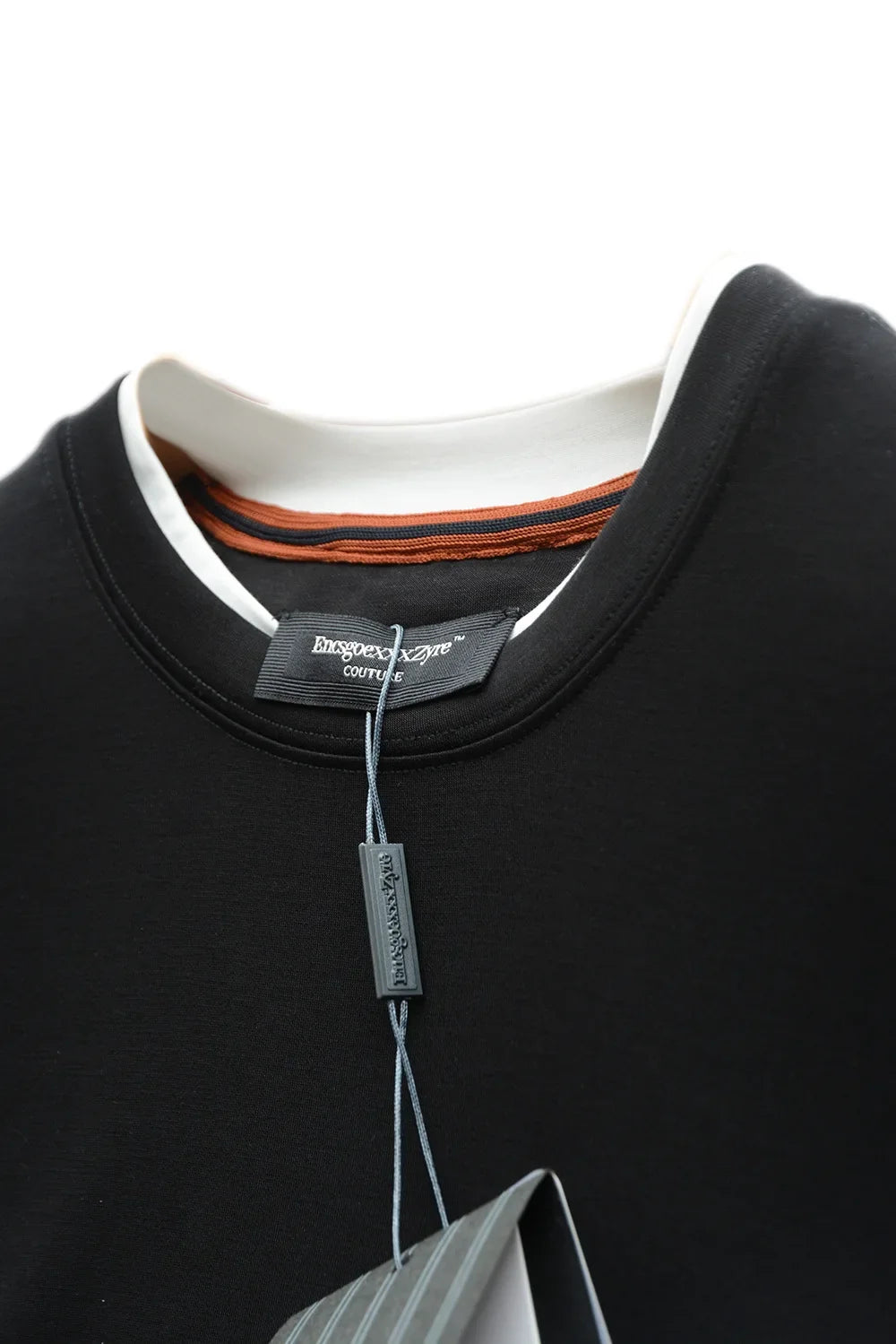 Shape-Retention & Pilling-Resistant Long-Sleeve Tee: Contrast Collar Design + Stretchy Fit Men's Undershirt
