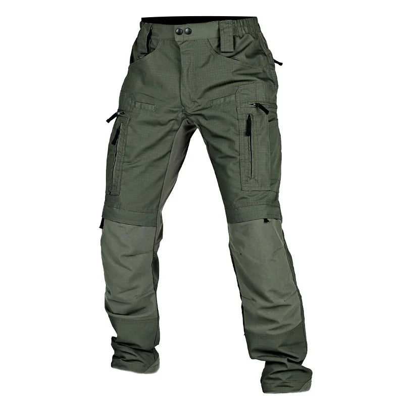 Military Tactical Pants Men's Cargo Trousers Casual Outdoor Waterproof Pants Multi-pocket Wear-resistant Breathable Workwear