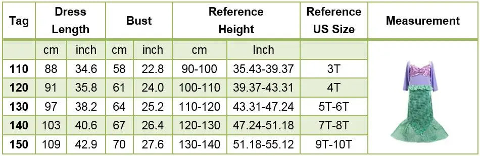 Little Girls Summer Clothing Children Ariel Mermaid Cosplay Blue Green Pink Sunshine Beach Enjoy Vacation Princess Ruffles Dress
