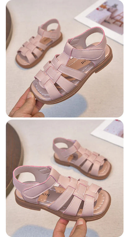 2026 Summer New Kids Sandals for Boys Girls Unisex Fashion Open Toes Candy Colors Children Beach Shoes Anti-skid Breathable Hot