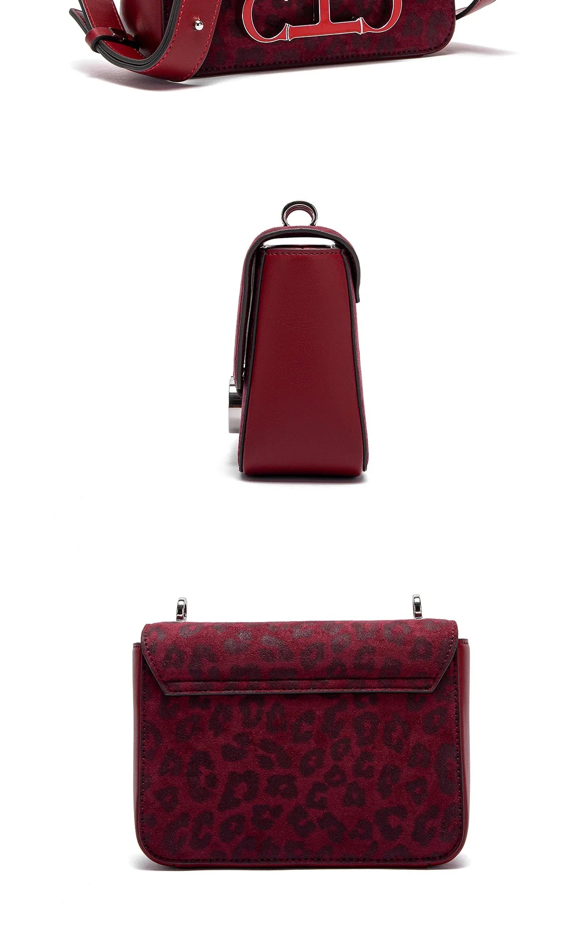 Magnetic Flip Cover 2025 New Synthetic Leather Red Business Women's Bag Women's Crossbody Bag