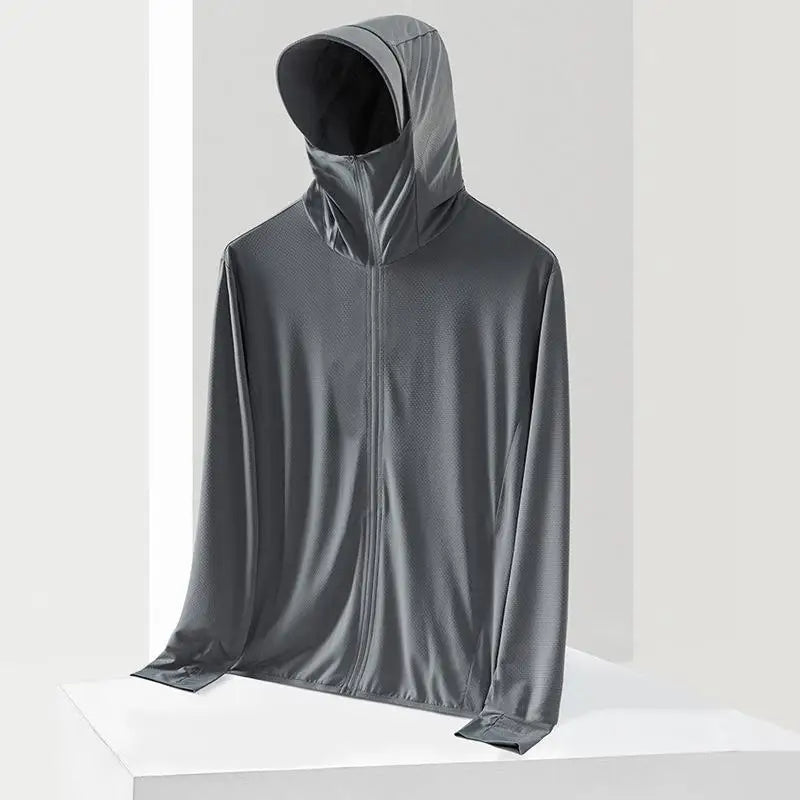 UPF50 UV Protection Ice Silk Cool Feeling Sun Protection Clothing Lightweight Breathable Fishing Jacket Outdoor Sports Shirt