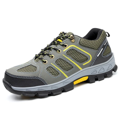 2022 Latest Summer Safety Work Shoes For Men Breathable Indestructible Steel Toe Boots Male Footwear Anti-smash Hiking Shoes