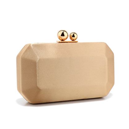 Golden Design Satin Luxury Women Evening Bags Small Flap Fashion Metal Elegant Glitter Clutch Bags For Wedding Partry Prom Dress