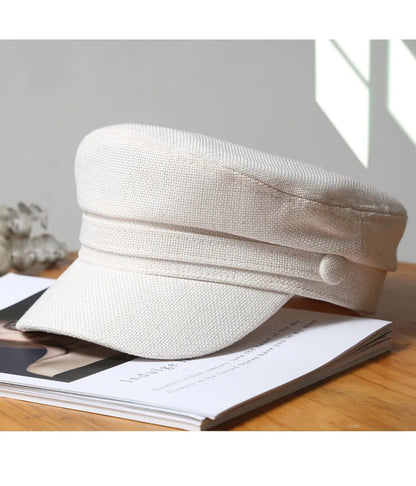 Octagonal Hats Women Beret Girls Octagonal Flat Cap Cotton Navy Hats for Women Stylish Artist Painter Newsboy Hats Army Cap
