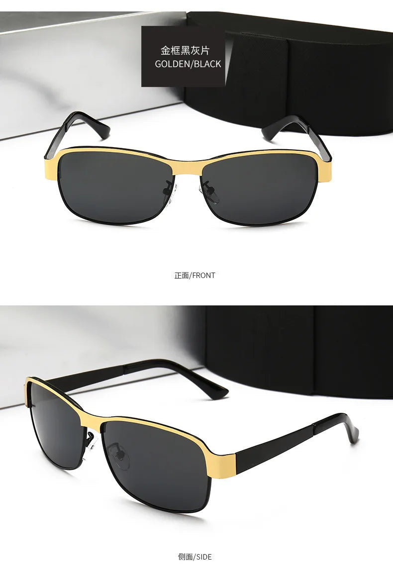 Retro Oval UV400 Polarized Sunglasses for Men Women Motorcycle Glasses Anti-Glare Outdoor Adventure Shades 554