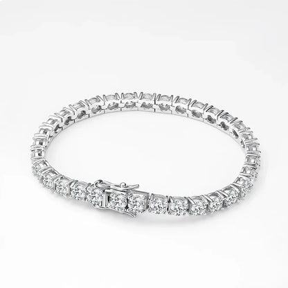 3/4/5mm Moissanite Tennis Bracelet for Women Man S925 Silver Plated 18k Gold Wedding Party Fine Jewelry with certificate