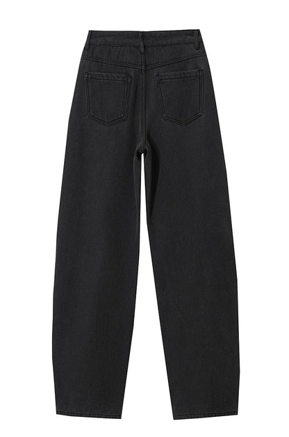 Thicken Women's Jeans 2025 Winter New Warm Casual Loose Solid Jeans Lady Cotton Versatile Wide Leg Woman Trousers 12544160