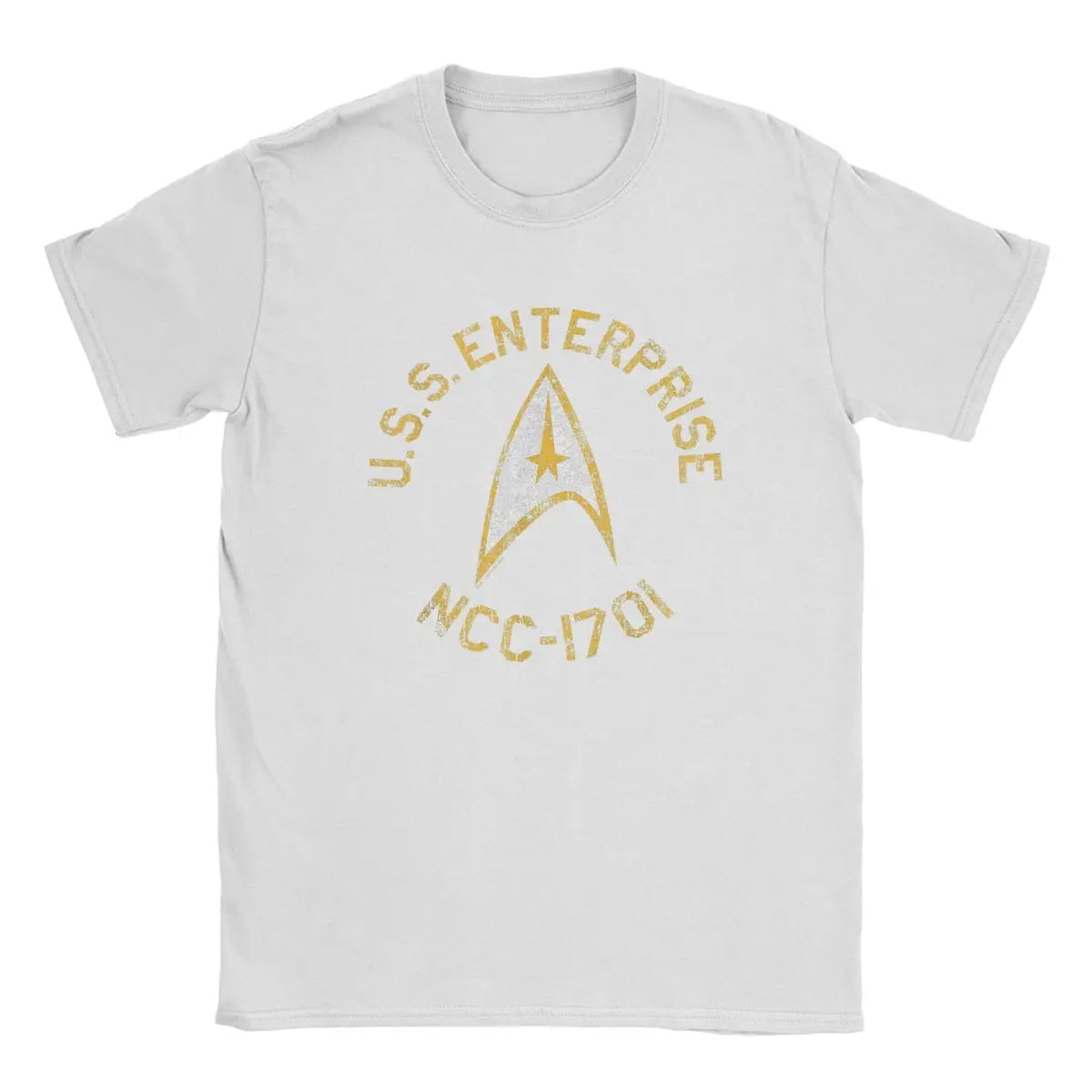 Men Stars Treks Collegiate T Shirt movie tv Series Pure Cotton Clothing Casual Short Sleeve Crewneck Tees New Arrival T-Shirt