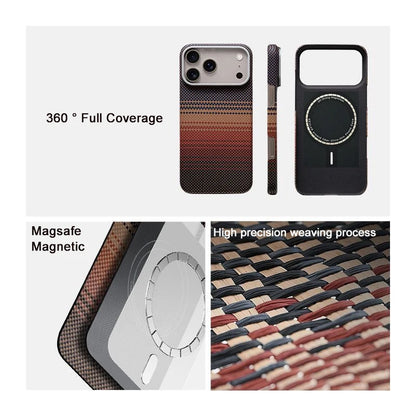 100% Kevlar Aramid Carbon Fiber Case For iPhone 17 Pro Max 17Pro With Magsafe Luxury Cover Magnetic Ultra-Thin Phone Back Case