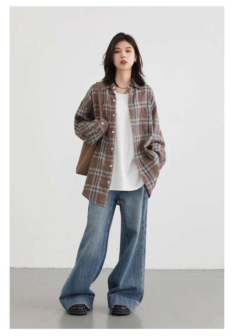 Women T-Shirts Loose Casual U-Neck Long Sleeve Female Tees Split Bottom Woman Top Ladies Clothing Autumn Spring 2023