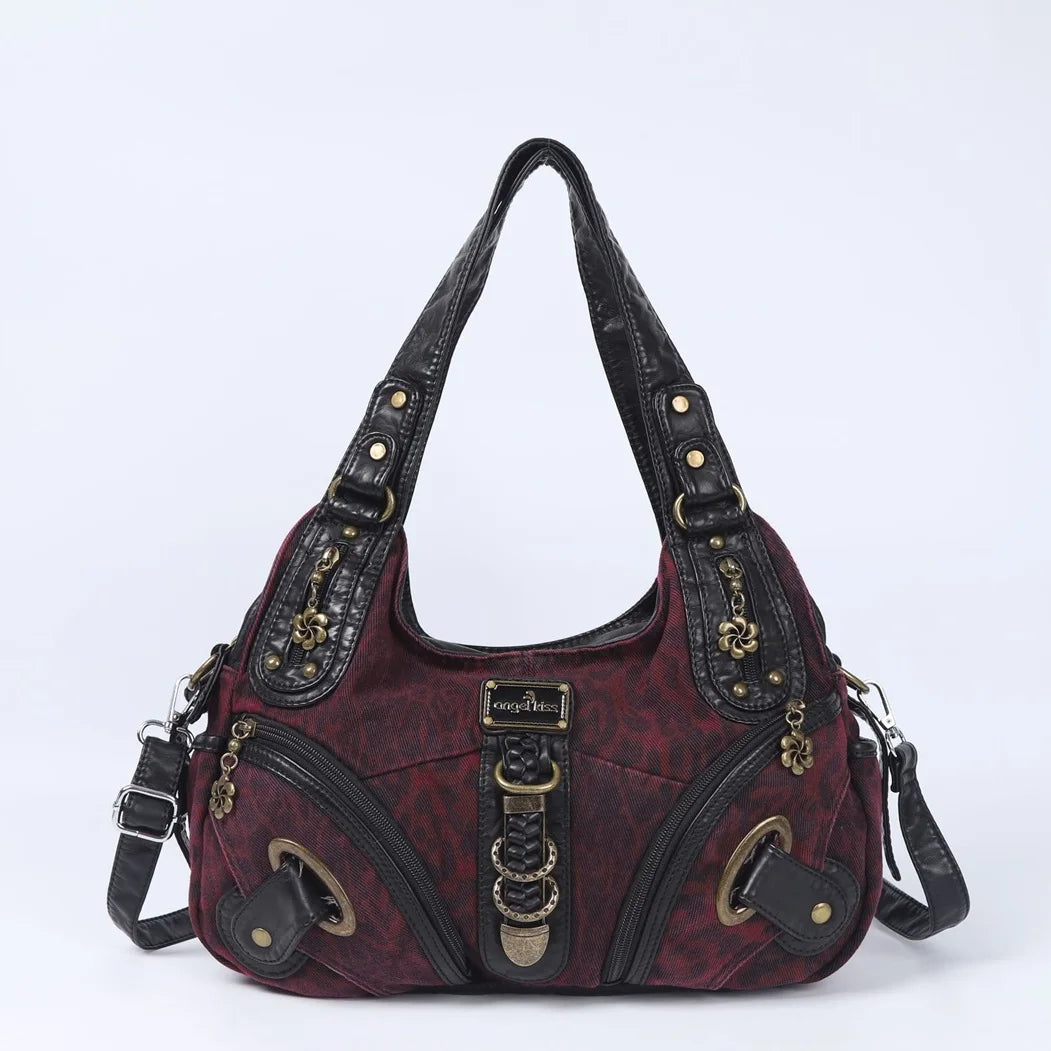 Women Handbags Large Women's Shoulder Bag Leopard Print Top-Handle Fashion Satchel Dumpling Shoulder Tote Hobos Bag