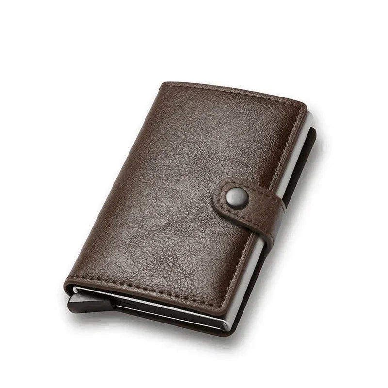 Carbon Fiber Credit Card Holder Wallet Money Bag Luxury Men Rfid Smart Metal Cardholder Case Slim Minimalist Wallet for Men