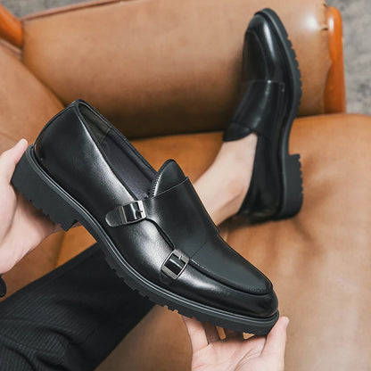 2026 Man Split Leather Shoes Rubber Sole Man Business Office Male Dress Lether Shoes Genuine Leather Wedding Party Shoes Plus 46