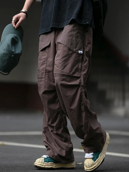 Spring Summer Korean Outdoor Functional Waterproof Cargo Pants For Men Clothing Harajuku Joggers Casual Breathable Pants Male