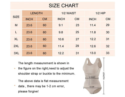 Bodysuit Shapewear Double Breasted Tummy Control Body Shaper Postpartum Slimming Woman Waist Trainer Flat Belly  Comfort Corset
