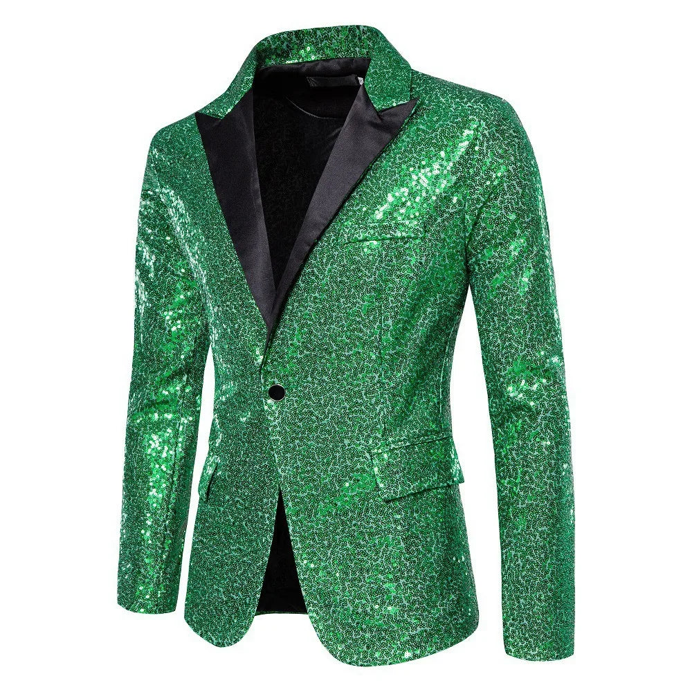 Suit Men's Performance Dress Sequined Suit Nightclub Men's Clothing Host Master Studio Men's Jacket