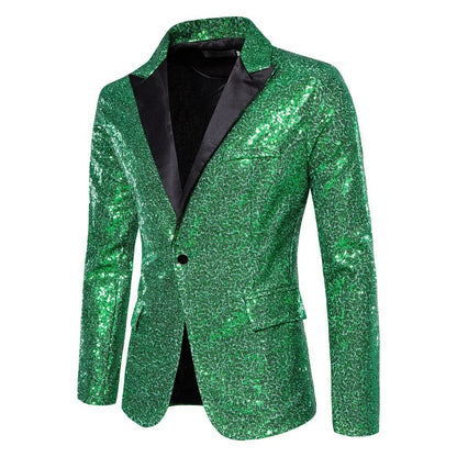 Suit Men's Performance Dress Sequined Suit Nightclub Men's Clothing Host Master Studio Men's Jacket