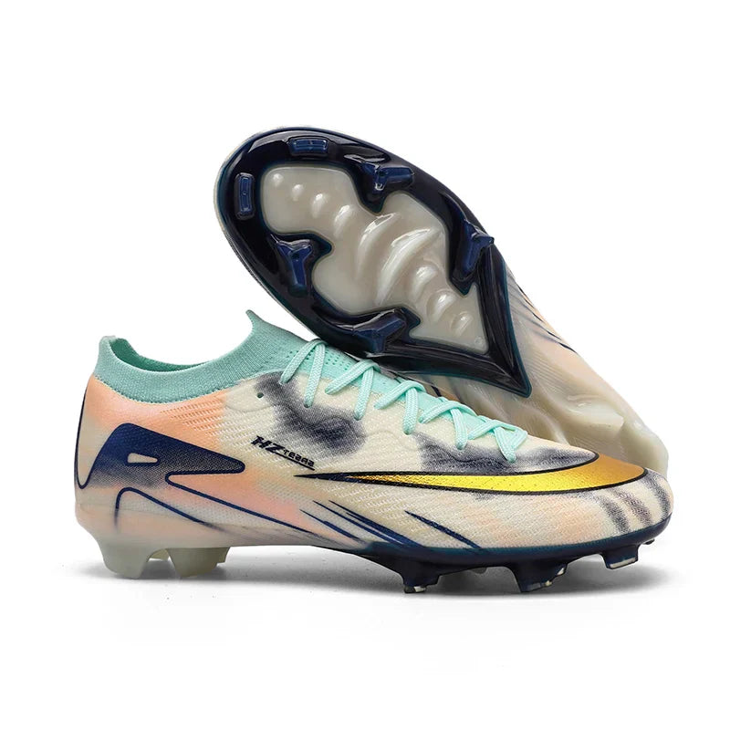 New Men Football Boots Ultralight Soccer Shoes Cleats Long Spikes Match Breathable Indoor Sneakers Training Drop Shipping