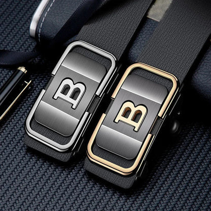 Top Quality Famous Brand Belt Men Genuine Luxury Leather Casual Belts for Men Strap Male Metal Automatic B Buckle Fashion Belt