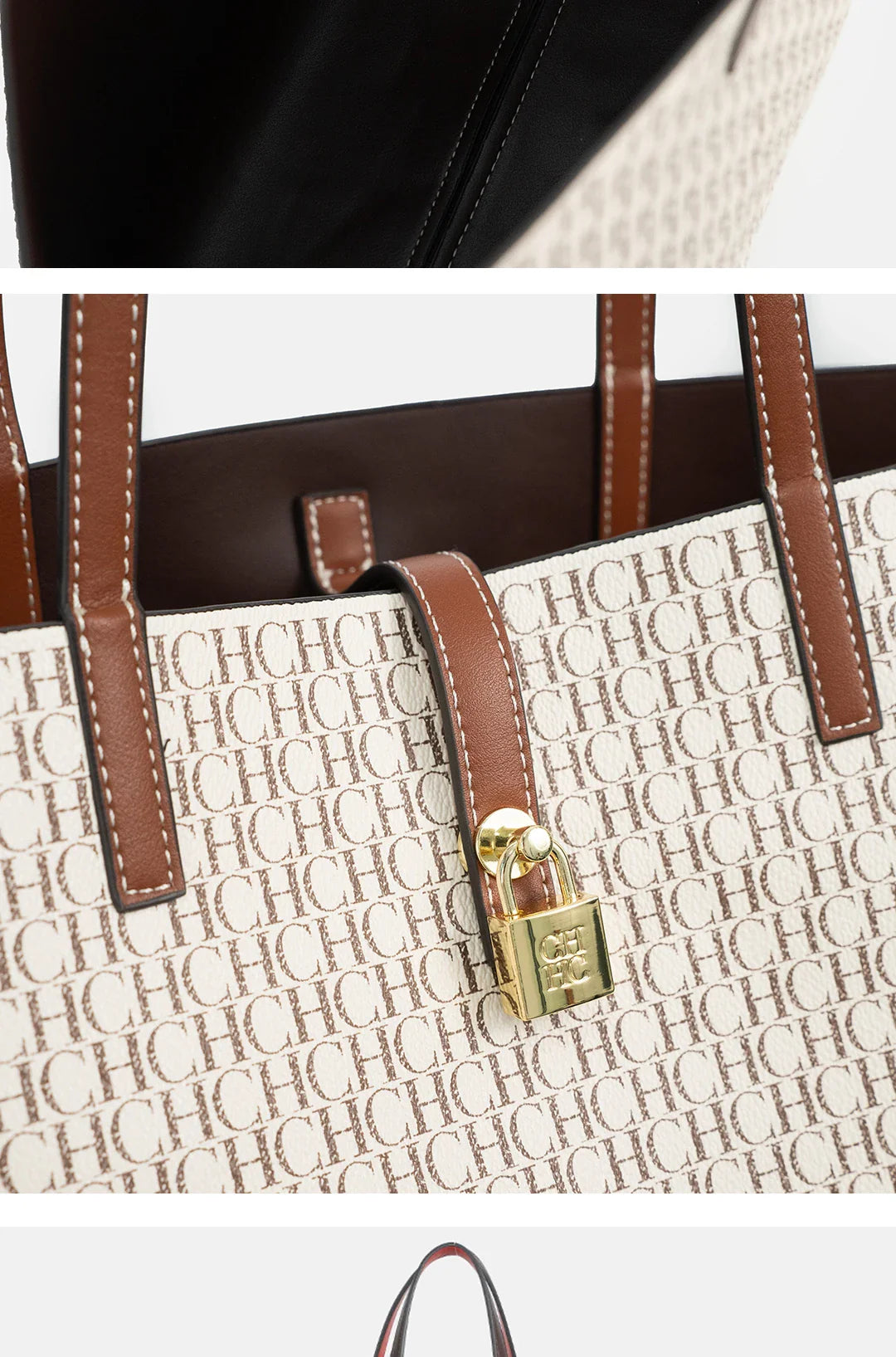 Women's Large Capacity Commuter Essential Shoulder Bag Multi functional Design Printed with Brand Pattern 2026 New Bucket Bag