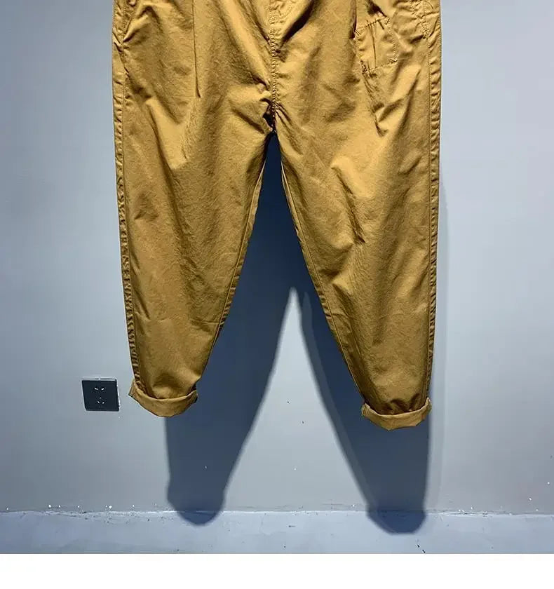 Quick-drying Thin Versatile Solid Color Loose Fashion Harren Long Summer Men's Comfortable Small Feet Casual Pants