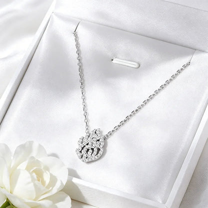 Original 100% Full Moissanite Pendant Necklace for Women Bride Luxury Quality Jewelry 925 Sterling Silver Chain Wholesale