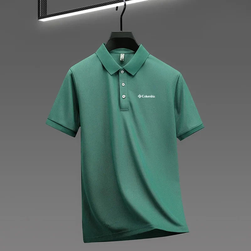 High End Brand New Men's Lapel Polo Shirt Summer Exquisite Letter Print Short Sleeve T-Shirt Business Leisure Fashion Men's Wear
