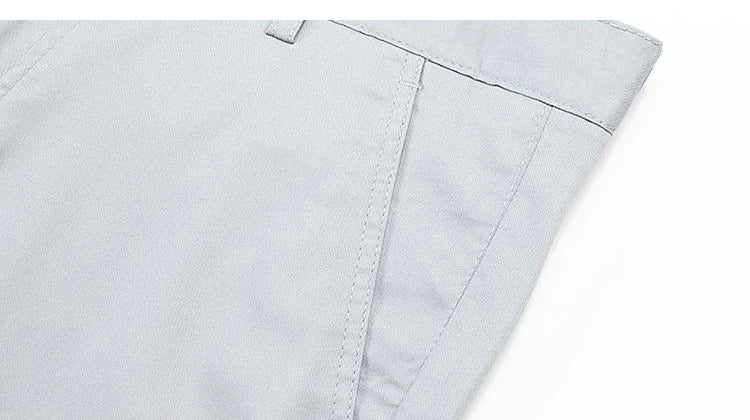Bamboo Fiber Business Straight Pants Men's Summer Thin Classic Design Office Dress Breathable Casual Formal Trouser Man Clothes