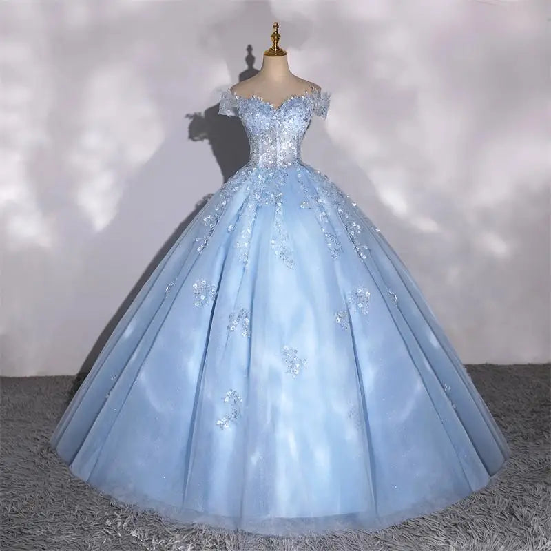 Shiny Party Dresses 15 Quinceanera Dresses Ball Gown Elegant Off Shoulder 15 Year Old Dress Customized Prom Gown Plus Size