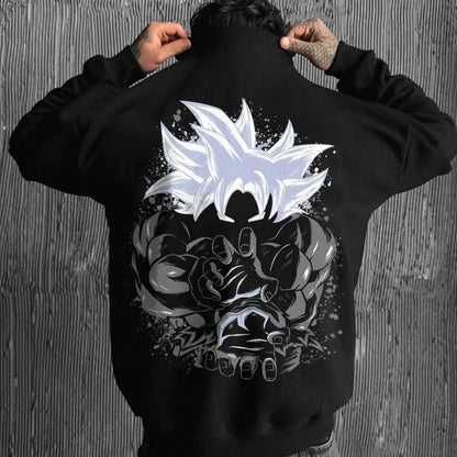 Dragon Ball Men's Sweatshirt Son Goku Japanese Anime Hoodie Spring and Autumn Boys Children's Long-sleeved Parent-Child Outfit