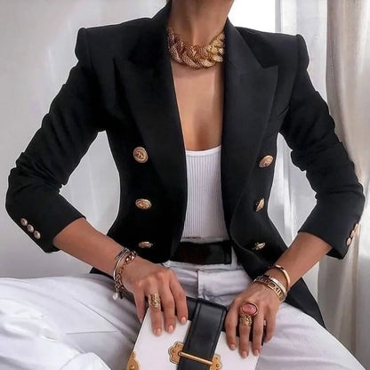Women's Korean Fashion Long Sleeve Blazer Casual Loose Office Coat Spring Autumn Versatile New Clothing