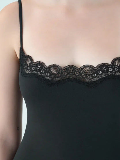 Lace Bodysuit for Women -Adjustable Straps Slim Fit Backless Jumpsuit, Breathable Lifting Seamless Underwear Sexy Lingerie