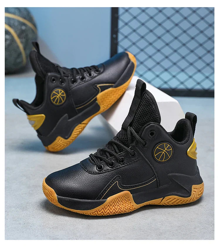 Children Basketball Shoes For Boys Girls Outdoor Trainning Non-slip Kid's Student Casual Running Sneaker Size 31-40