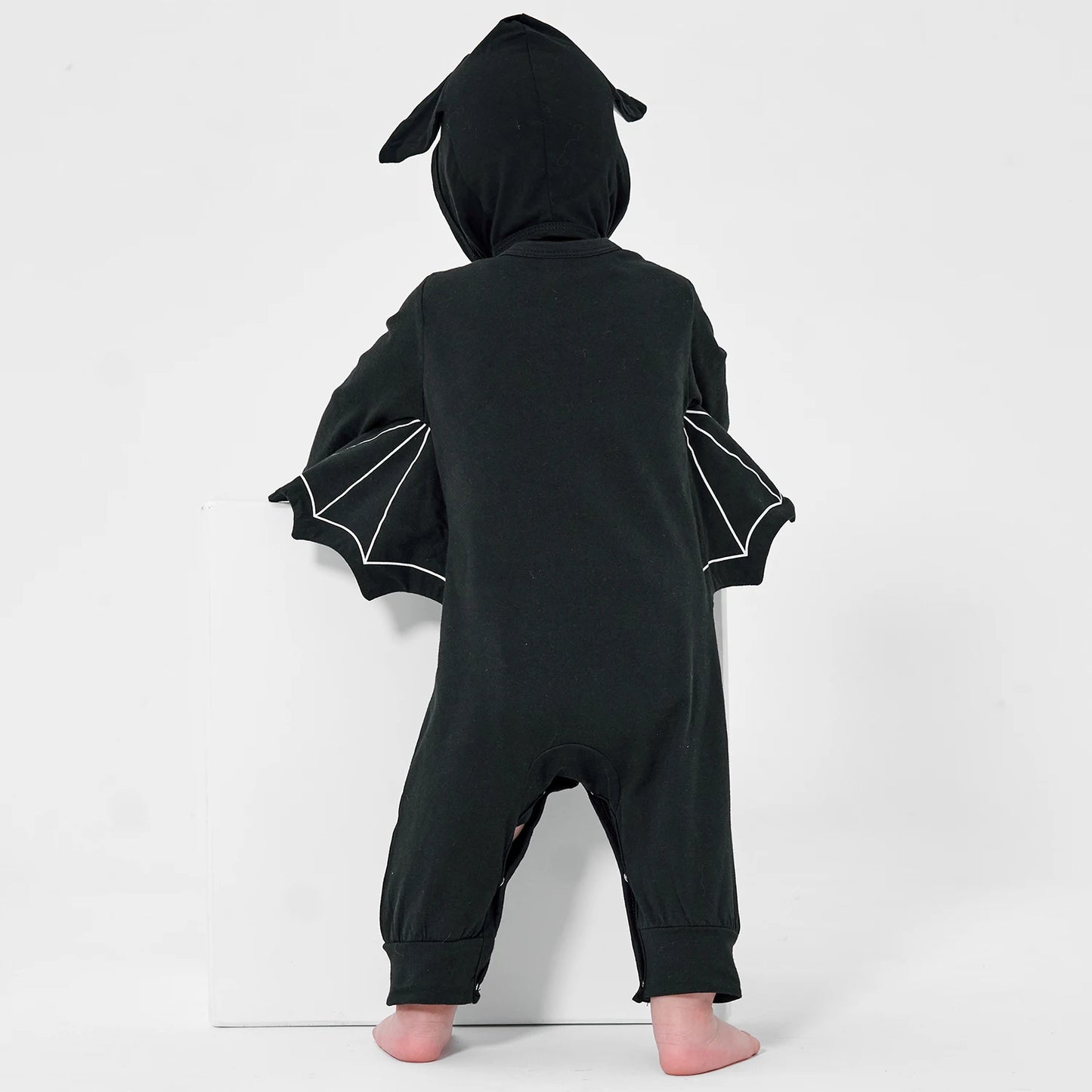 Baby's First Halloween Costume Black Bat Romper Jumpsuit Infant Boys Girls Purim Party Carnival Fancy Dress Cosplay Long Short