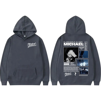 Michael Jackson King of Pop World Tour Hoodies Men Women Fashion Classic Oversized Hoodie High Quality Casual Fleece Sweatshirts