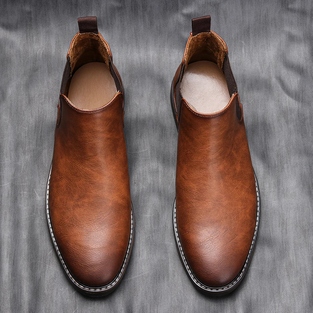 40~46 Men Chelsea Boots Brand Retro Comfortable Fashion Men Boots