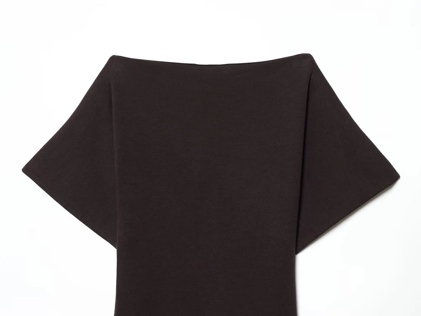 2026 Women Summer Fashion Solid Midi Dress Side Zipper Pleated Woman Ship-type Short Sleeved Stitching Holiday Party Dress