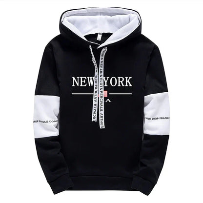 Quality Mens Tracksuit Casual Print Sweatshirts Sports Jogging Mens Clothing Autumn Winter Sportswear Single Piece Hoodie Pants
