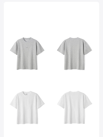 2026 Summer New 【Oversize Short Length】 Cooling T-Shirt 230gsm Crew Neck Moisture-wicking Breathable Tops Men