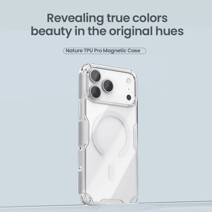 For iPhone 17 Pro Max 17 Air iPhone 16 Pro Max 16 Plus 17Pro Nature Pro Magnetic Transparent TPU Frame Cover Phone Case