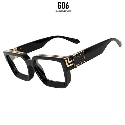 Brand Design Square Sunglass Men Vintage Retro Millionaire Sunglasses Women Thick Frame Fashion Glasses Dropshipping Gafas De So