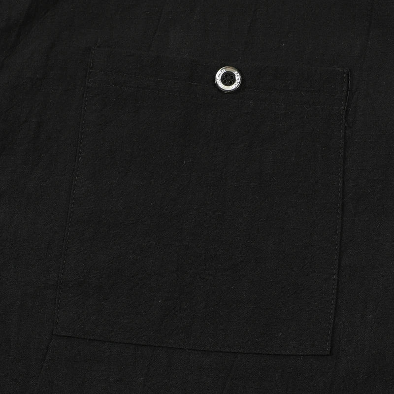 Men Mandarin Collar Long Sleeve Henley Cotton Linen Shirt Chest Pocket Breathable Beach Travel Daily Casual V Neck Top
