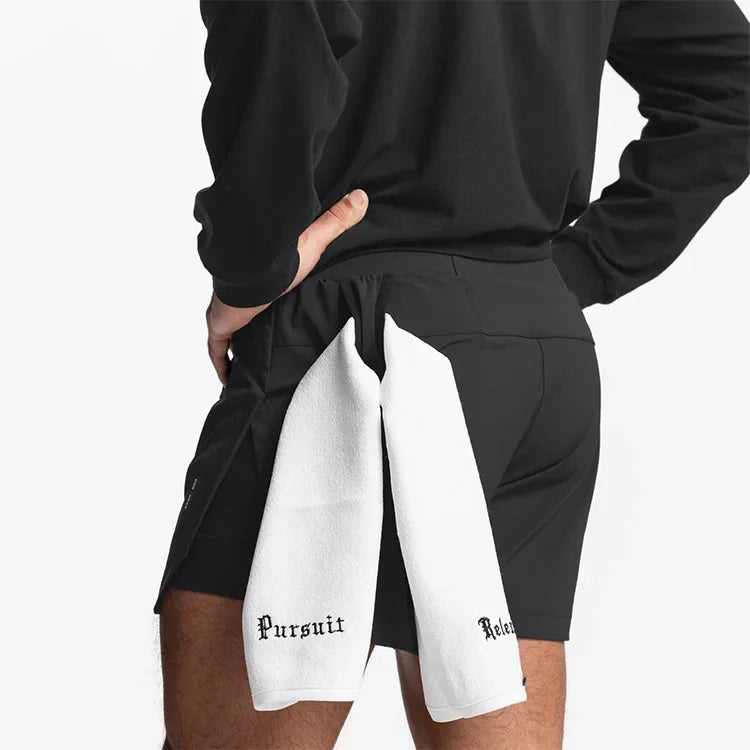 Mens Gym 2 in 1 Jogger Sport Short Pants Man Quick Dry Running Workout Basketball Shorts Male Gym Fitness Sweatpant Bottoms