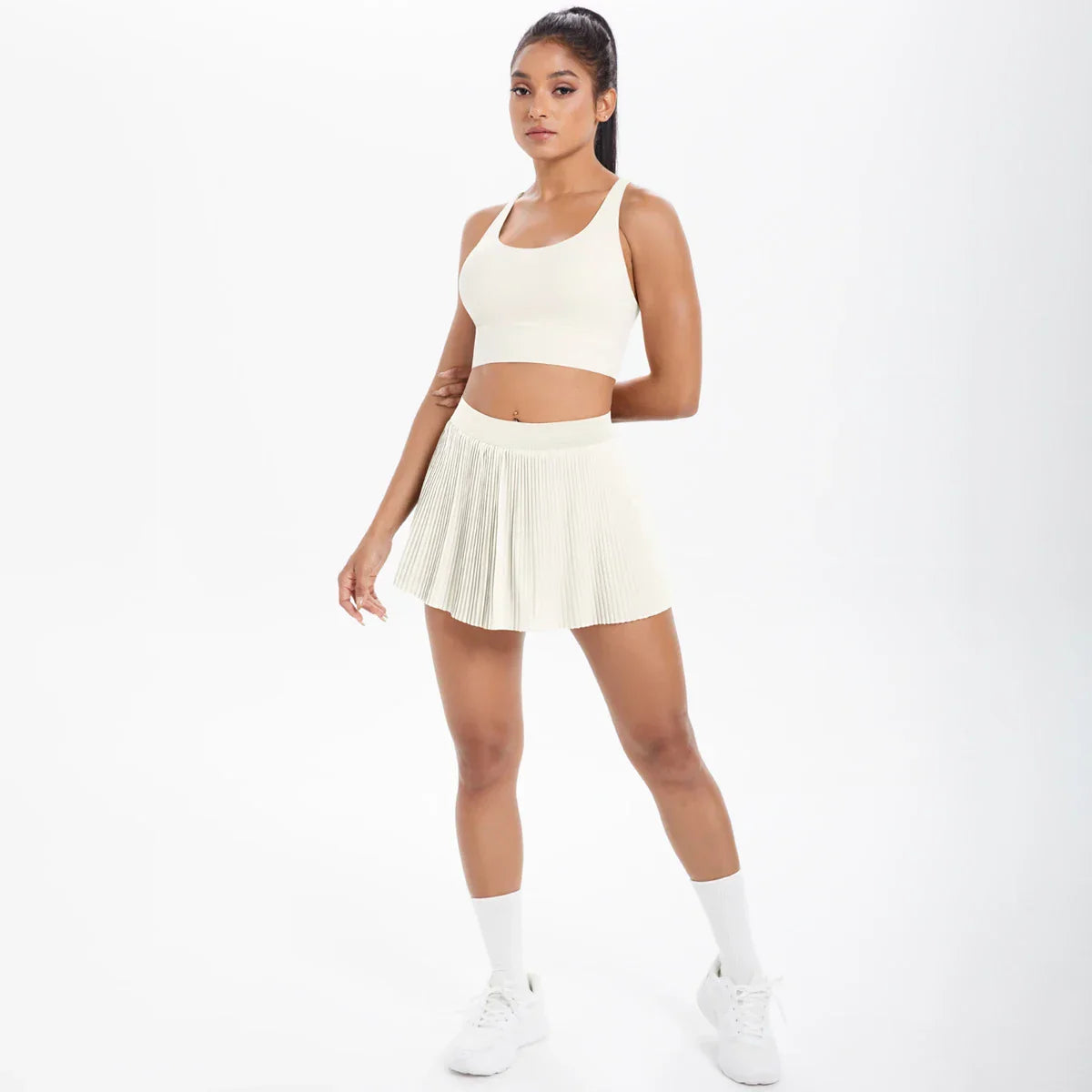 2pcs New Sexy Yoga Set Backless Cross Straps Sports Bra Fashion Breathable Culotte Yoga Shorts With Pocket Gym Women Sports Set