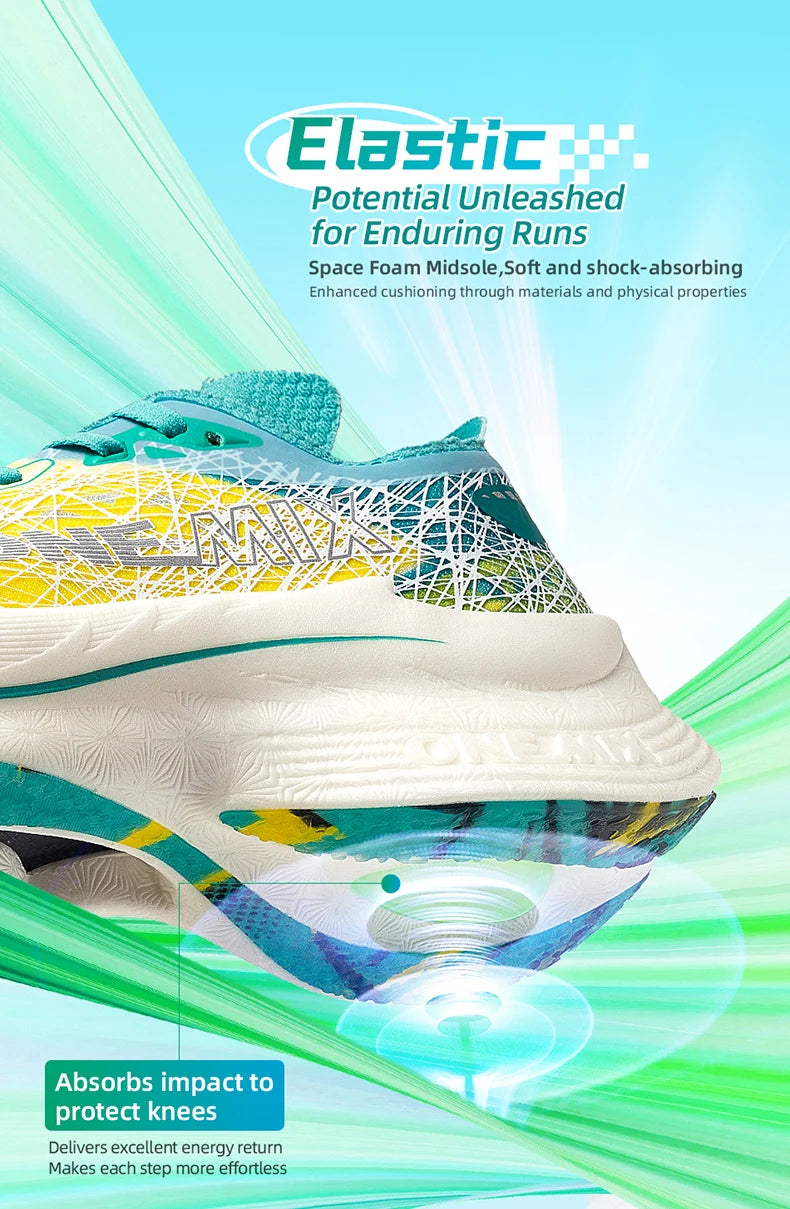 Marathon Carbon Plate Running Shoes Shock Absorption Ultra-light Sports Shoes Rebound Technology Outdoor Men Sneakers