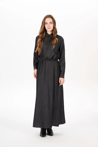 AS AW25 Denim set loose Shirt + slip dress Aline adjustable dress